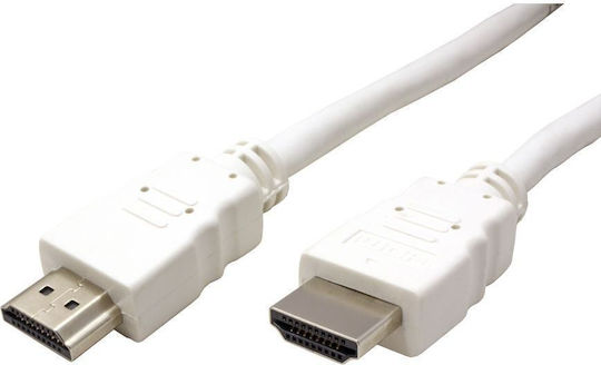 Value HDMI 1.4 High Speed 1080p 120Hz Angle Cable HDMI Male - HDMI Male 15m White
