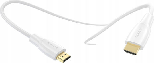 Unitek HDMI 2.0 Premium Високоскоростен 4K 60Hz HDR Кабел HDMI Мъжки - HDMI Мъжки 1.5м Бял