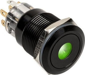 Διακόπτης Κουμπί Βανδαλισμού Dimastech 19mm Blackline Dot Rgb
