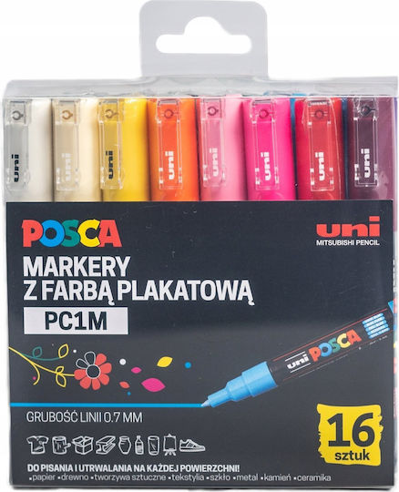 Uni-Ball Zeichenmarker Mehrfarbig 16Stück