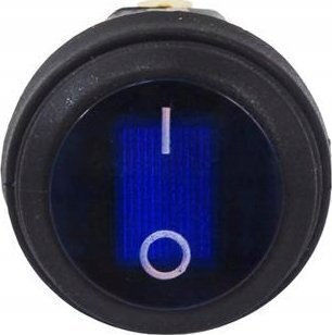 Mtuning Διακόπτης Στρογγυλός On-off 3pin Μπλε