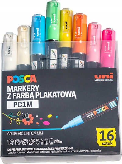 Uni-Ball Zeichenmarker Mehrfarbig 16Stück