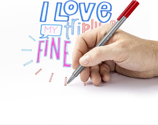 Staedtler Fineliner Triplus Celebration Set 8 + 2 Line Width 0.3 Mm Triangular Dry Safe Assorted Yellow 1 Piece 334 Bk10ta