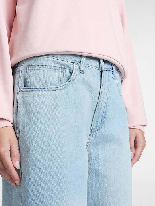 High Waist Women's Jean Trousers Light Stone