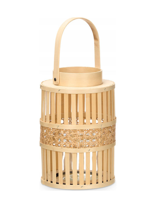 Gift Decor Φαναράκι Bamboo Μπεζ 16.5x16.5x39εκ.