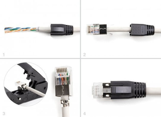 Delock Delock Rj45 Modular Βύσμα Cat.6a Cat.7 Σετ 25 Τεμαχίων