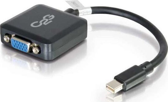 Адаптер Av C2g C2g 20см Mini Displayport Vga Адаптер Thunderbolt Vga Конвертор M F Черен Vga Адаптер Mini Displayport Към Hd-15 Vga F 20 см Черен 13866630 757121000000