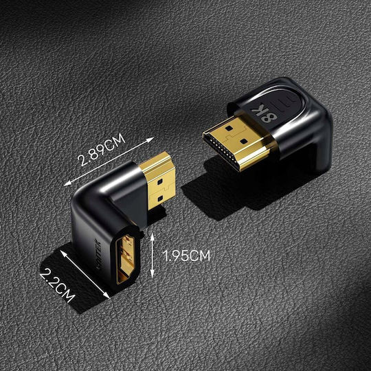 Unitek Angled 8k HDMI Adapter 90 270 Degrees