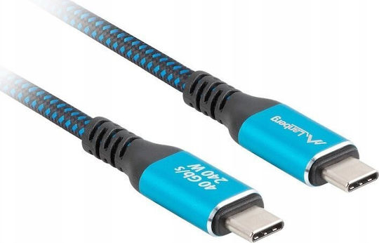 Lanberg USB 4 Video Cable USB-C Male - USB-C 240W Black 1.5m