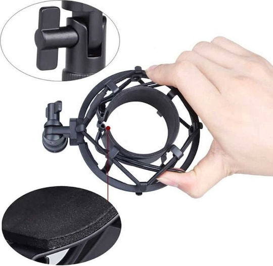 Mozos Mozos Microphone Support Arm Black 80 Cm Sb41 + Shock Mount Base Shm1