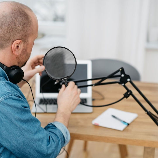 Mozos Mozos Shock Mount Base Shm1 + Microphone Pop Filter Ps-pro