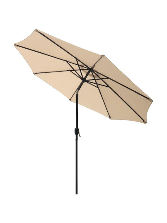 Umbrelă Rotundă Din Plastic Bej Φ3m