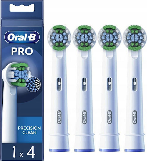 Oral-B Pro Precision Clean Electric Toothbrush Replacement Heads for 4pcs