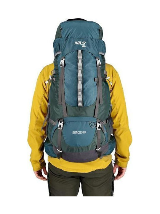 Nils Ορειβατικό Σακίδιο 65lt Αδιάβροχο Πράσινο Expedition