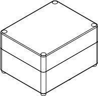 Elektro-plast Industrial Waterproof Surface Box 170 X 135 X 107mm Ip65 Grey 2712-00