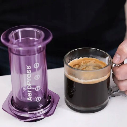 Clear 85276082417 French Press Coffee Maker Purple 200ml