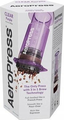 Clear 85276082417 French Press Coffee Maker Purple 200ml
