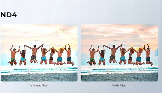 Set Filtre 4-în-1 Gri ND ND4 ND8 ND16 Polarizant PL GoPro Hero 4K Sku.2333