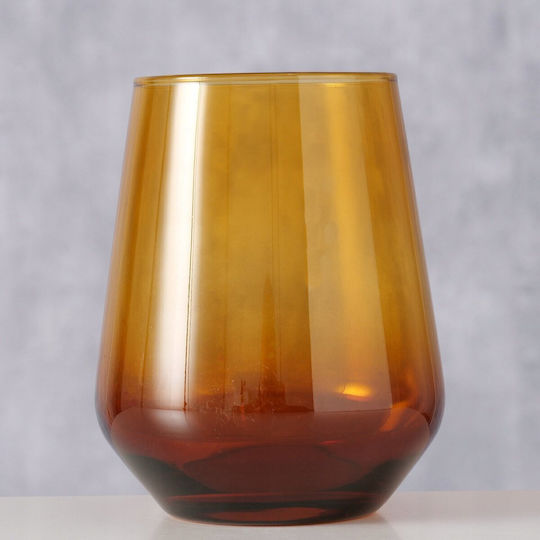 Boltze Pahar Pentru Apă Din Sticlă Galben Miere 425ml
