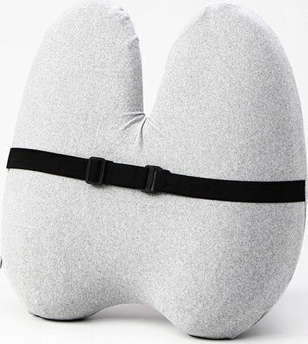 Powerton Μαξιλάρι Καθίσματος με Memory Foam σε Γκρι χρώμα