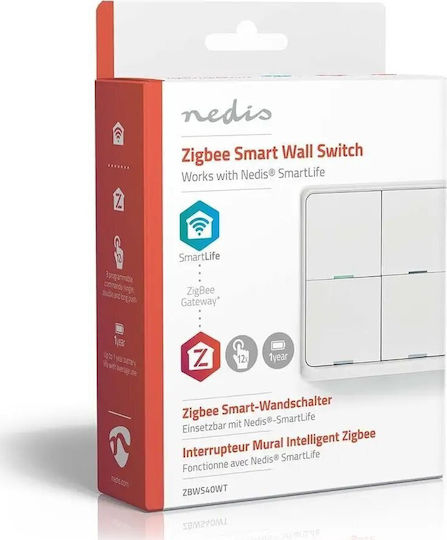 Nedis Wall Switch Lighting with Frame White
