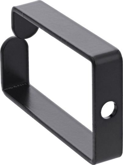 Inline Cable Bracket Organizer Metal 43x70mm Black