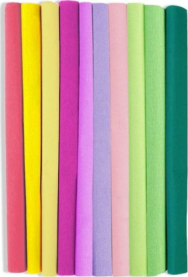 Happy Color Corrugated Paper 25x200cm Mix 10 Rolls