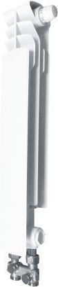 Kfa Radiator Element Aluminum Right G 500 F D Bottom Feed + Straight Connection Set 50 X 50mm Cross Feed 878-051-44