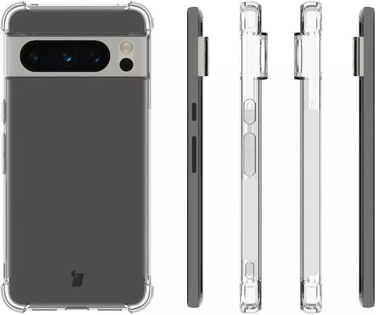 Bizon Clear Pack Case & 2x Screen Glass Задна корица Закалено стъкло Прозрачен (Google Pixel 8 Pro)