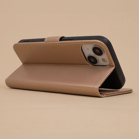 Nexeri Brieftasche Leder Gold (Redmi 14C / Poco C75)