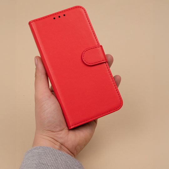 Nexeri Wallet Δερμάτινο / Σιλικόνης Κόκκινο (Redmi 14C / Poco C75)