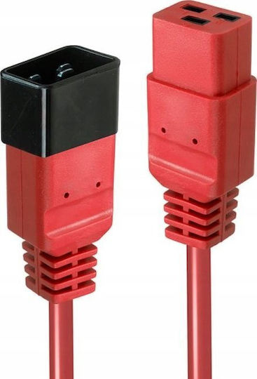 Lindy IEC C20 / IEC C19 - IEC C20 / IEC C19 Cable 3m Red