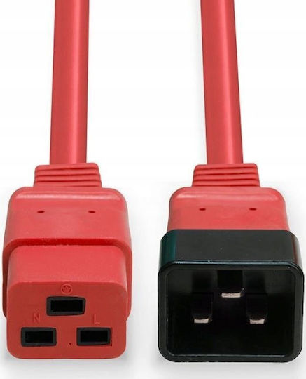 Lindy IEC C20 / IEC C19 - IEC C20 / IEC C19 Cable 3m Red