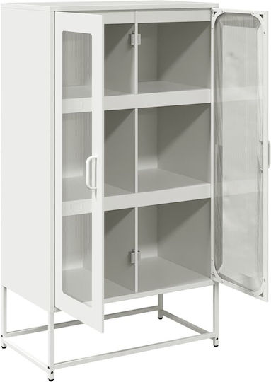 Sideboard made of Metal White 68x39x123cm