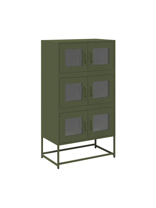 Μπουφές Olive Green, Green 68x39x123cm
