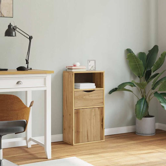 Sideboard made of Solid Wood with Drawers Coffee 40x24x79cm