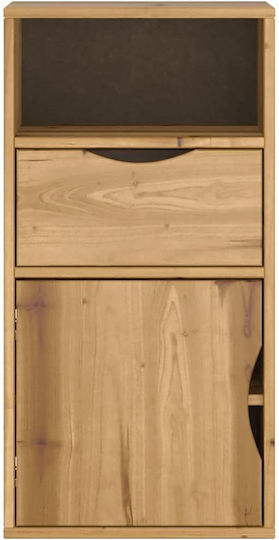 Sideboard made of Solid Wood with Drawers Coffee 40x24x79cm