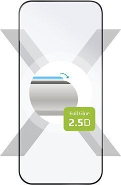 Fixed 2.5D Закалено стъкло за цялото лице Черен (iPhone 17 Pro Max / iPhone 16 Pro Max)