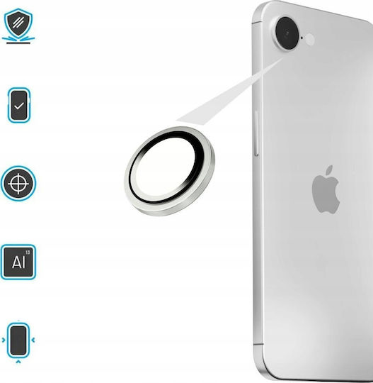 Fixed Kameraschutz Gehärtetes Glas Silver für das Apple iPhone 16e