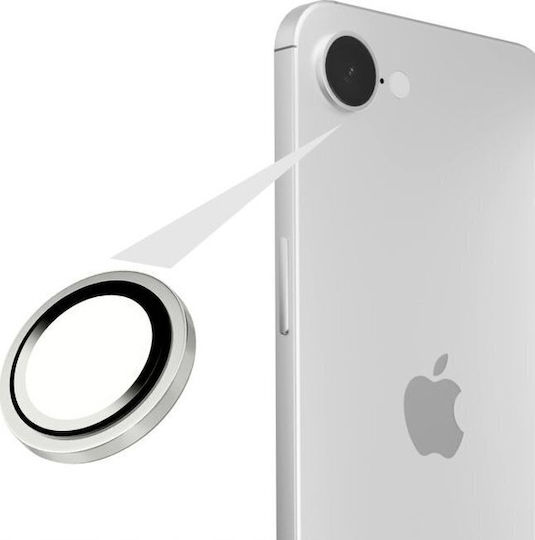 Fixed Kameraschutz Gehärtetes Glas Silver für das Apple iPhone 16e