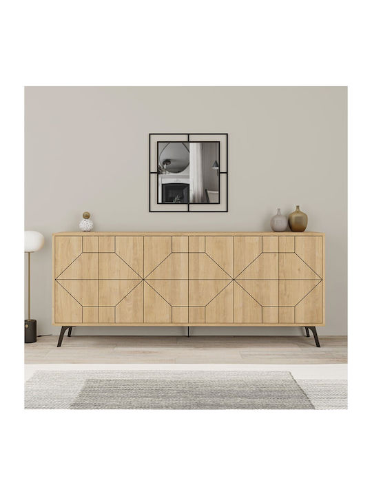 Dune Wooden Buffet Οξιά L184xW35xH77.4cm