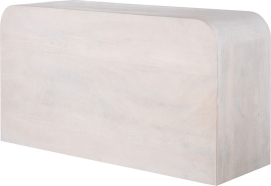 Sideboard Handyr made of Solid Wood White 165x35x75cm