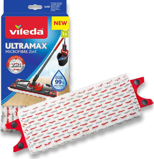 Vileda Ultramax Microfibre 2 in 1 Parquet Mop Refill with Microfibers 155747