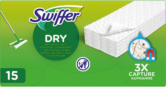 Swiffer Dry Spare Part Dust Mop Refill Pad 15 Pieces