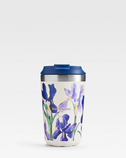 Chilly's Emma Bridgewater Купа Термос Неръждаема стомана Без BPA 340мл Blue Iris с Сламка