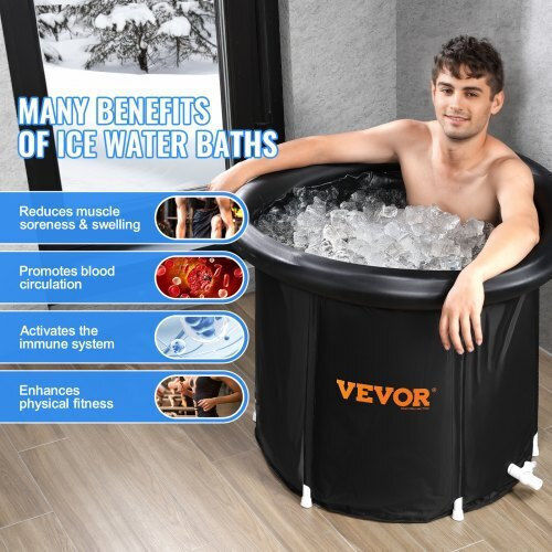 Vevor Badewanne Acryl mit Hydrotherapie 80x75cm