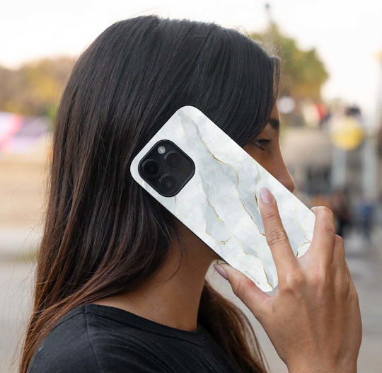 Калъф Sonique Marble Series за Motorola Moto E22 4G Бял 01
