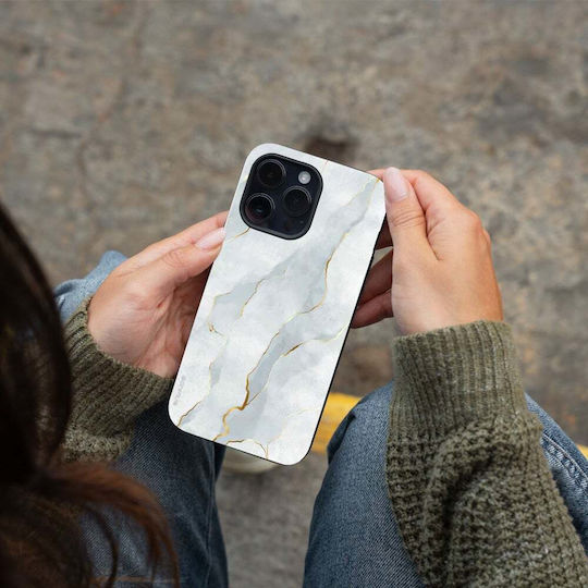 Калъф Sonique Marble Series за Motorola Moto E22 4G Бял 01