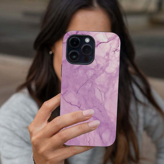 Калъф Sonique Marble Series за Motorola Moto E22 4G Виолетов