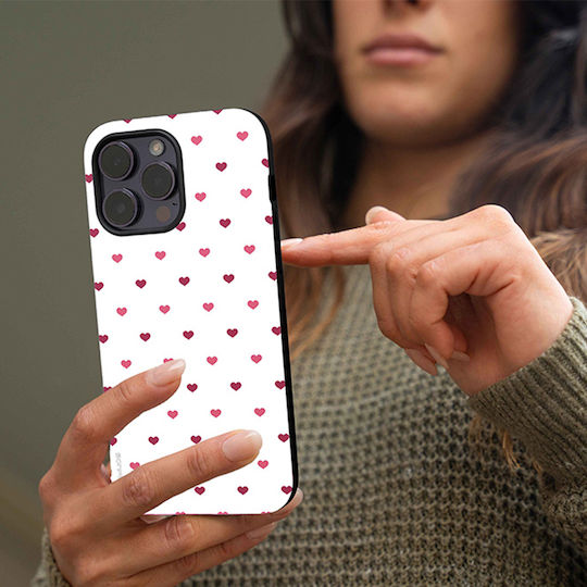 Sonique Heart Series Case for Motorola Moto E22 4G White 01